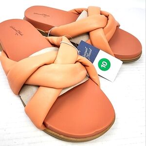 New Universal Thread Comfy Slides Sandals Arch Support‎ Womens Size 10